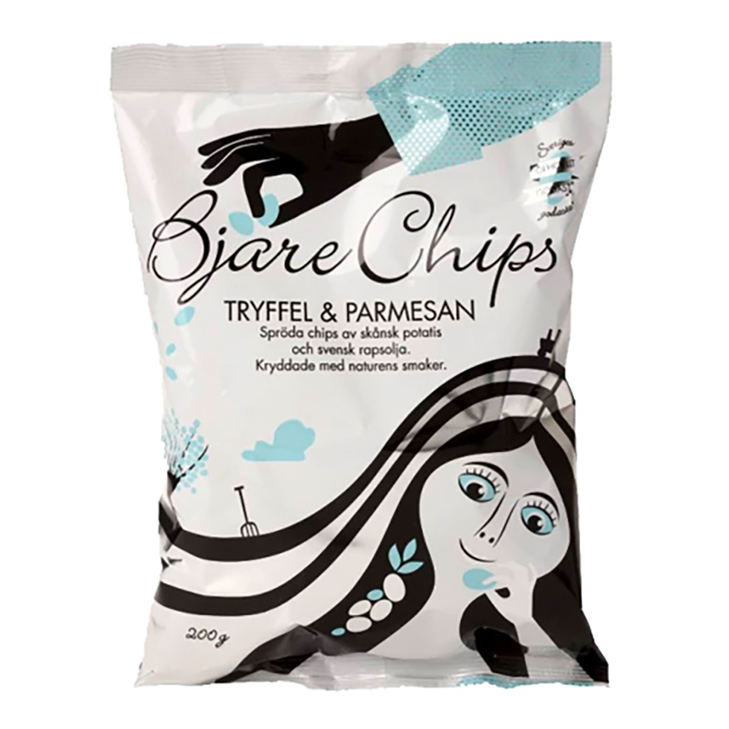 Bjäre Chips Tryffel och Parmesan - 200 gram