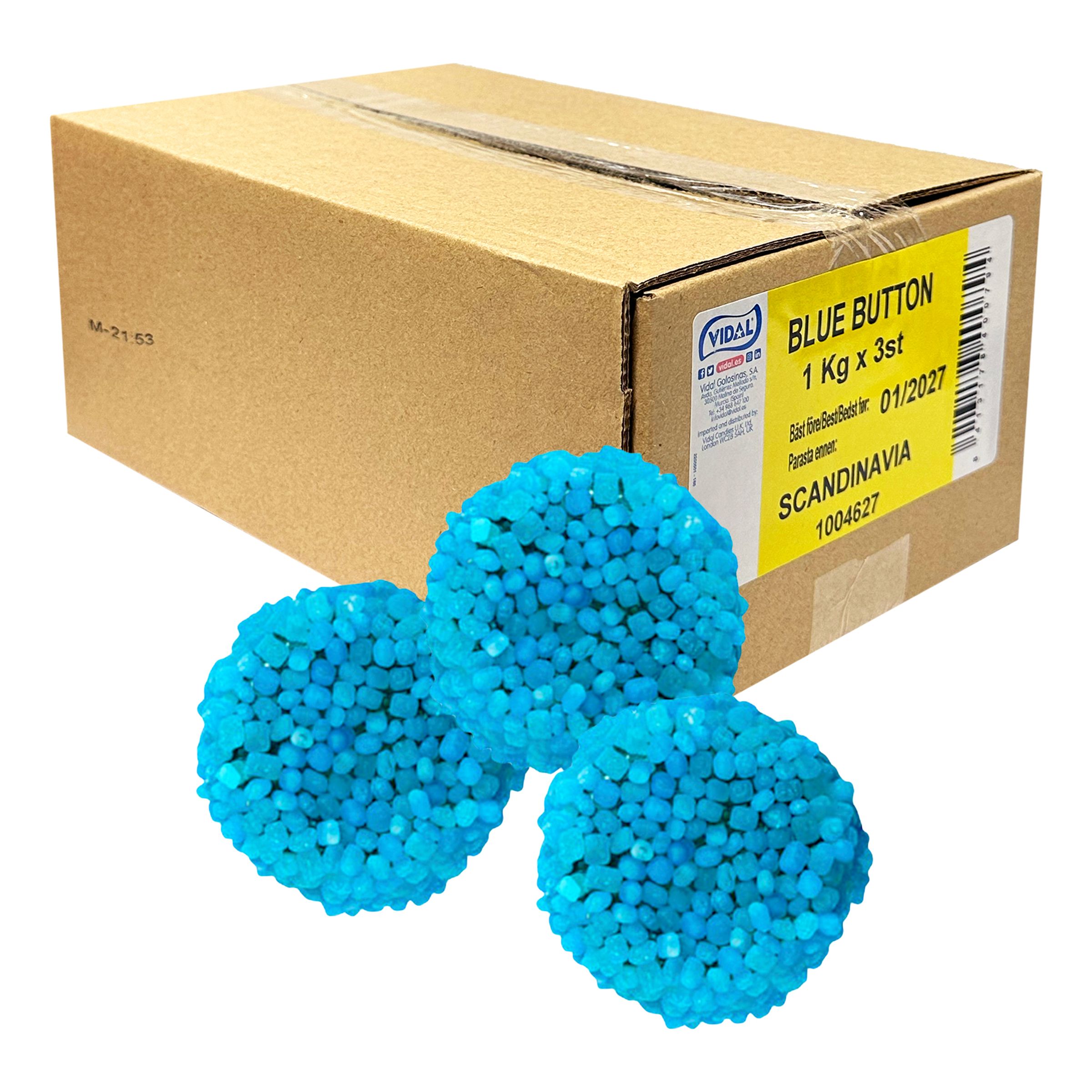 Blå Knappar Storpack - 3 kg