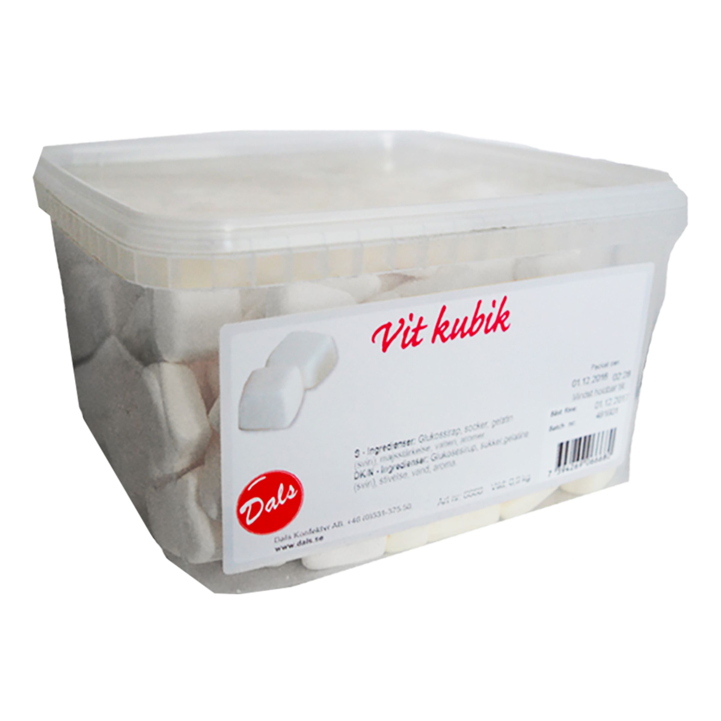 Vit Kubik Storpack - 1,8 kg