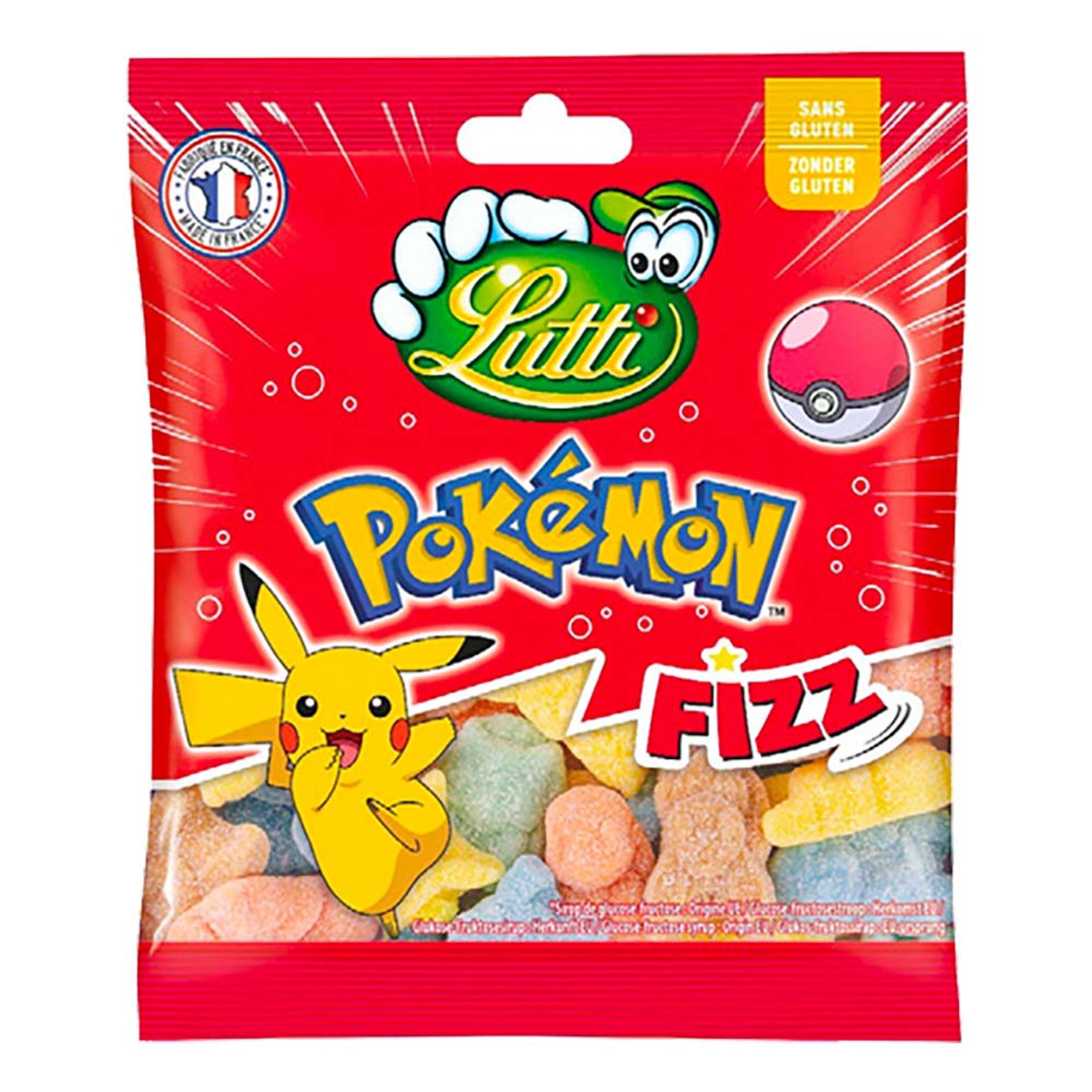 Lutti Pokèmon Fizz Godispåse - 100 gram