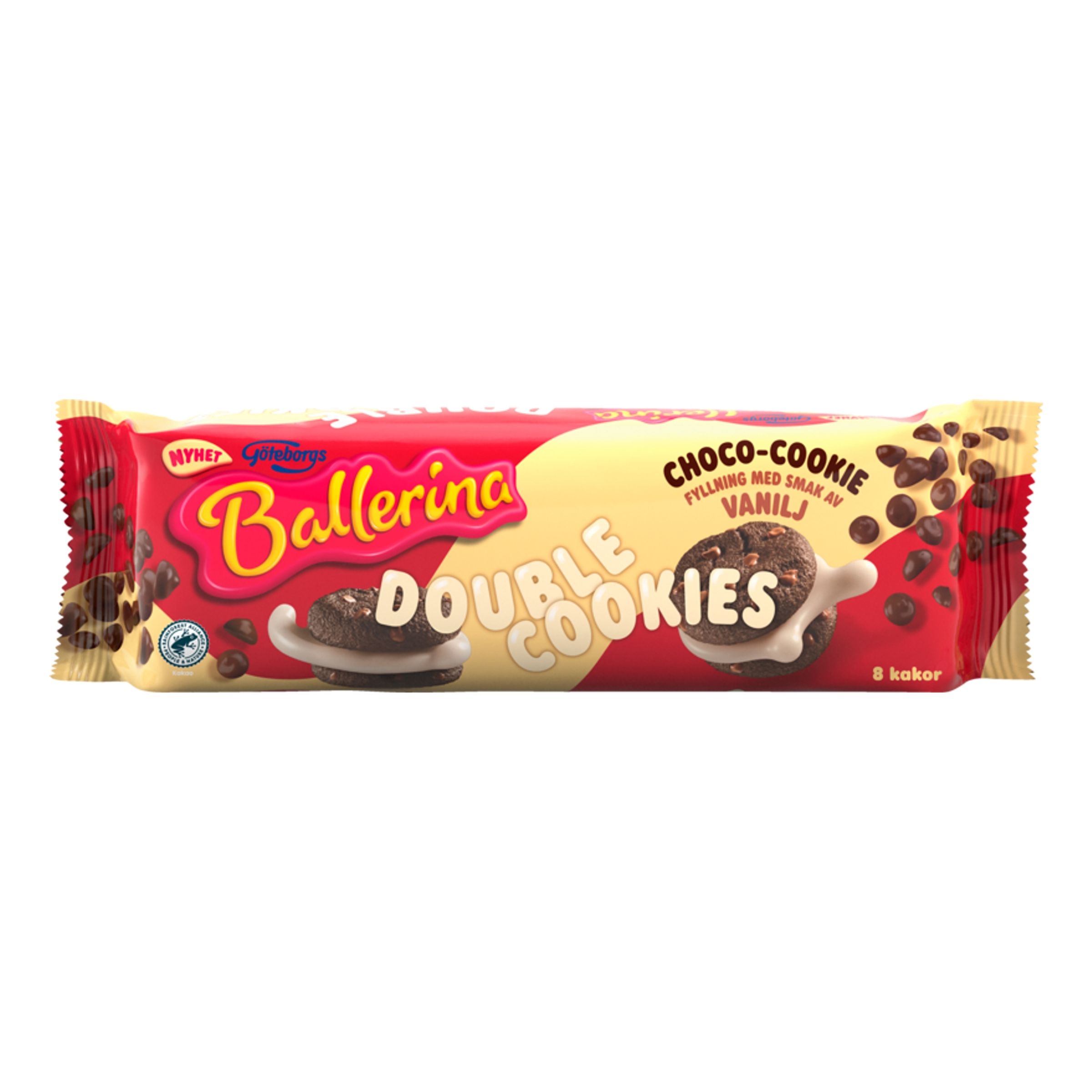 Ballerina Double Cookies Vanilj - 168 gram