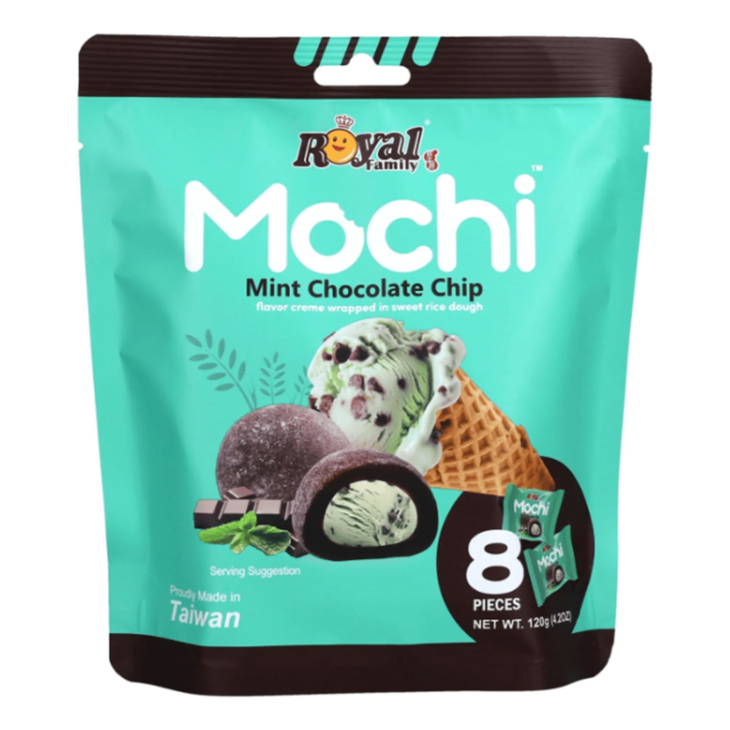 Royal Family Mochi Mint Chocolate Chip - 120 gram