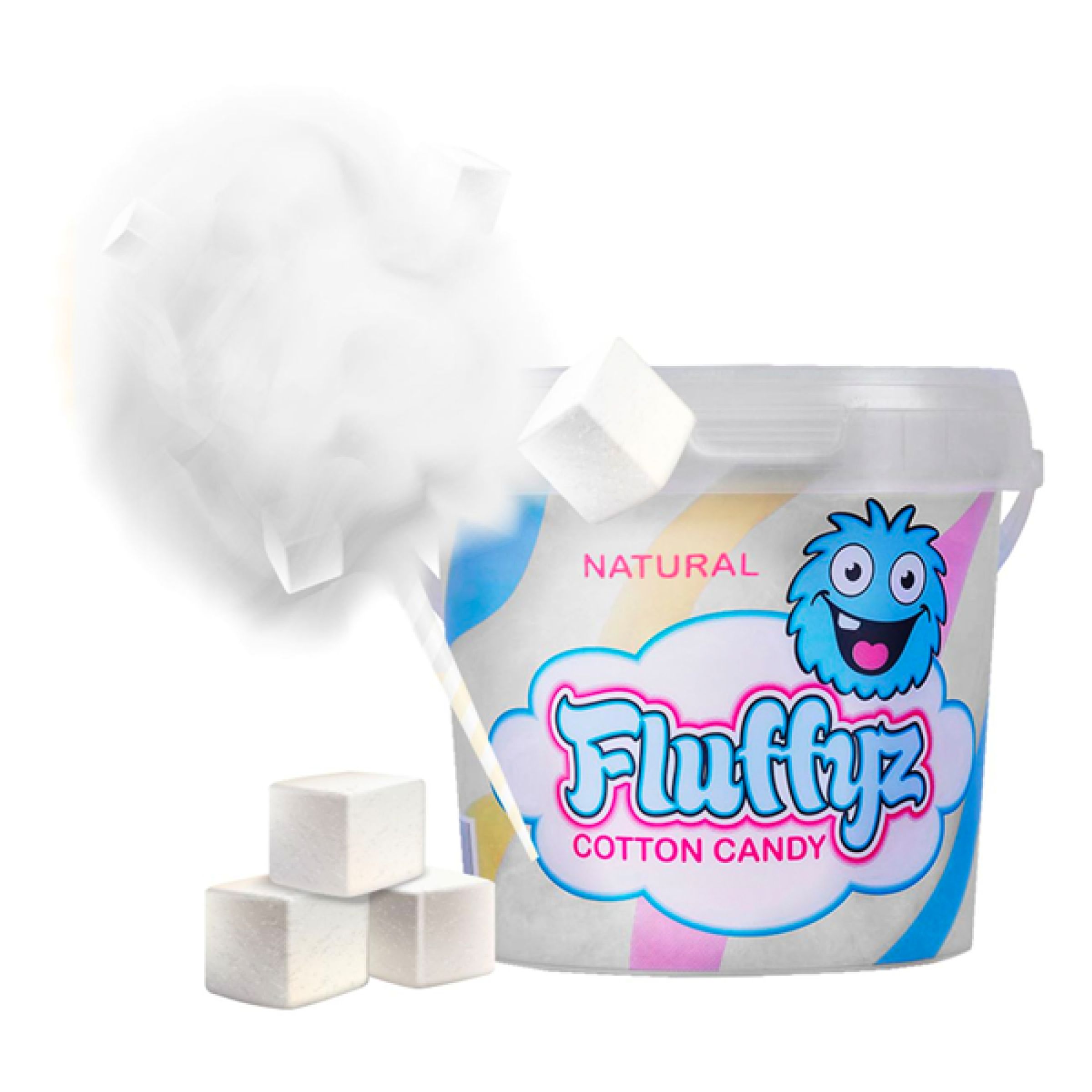 Fluffyz Sockervadd Naturell - 50 gram