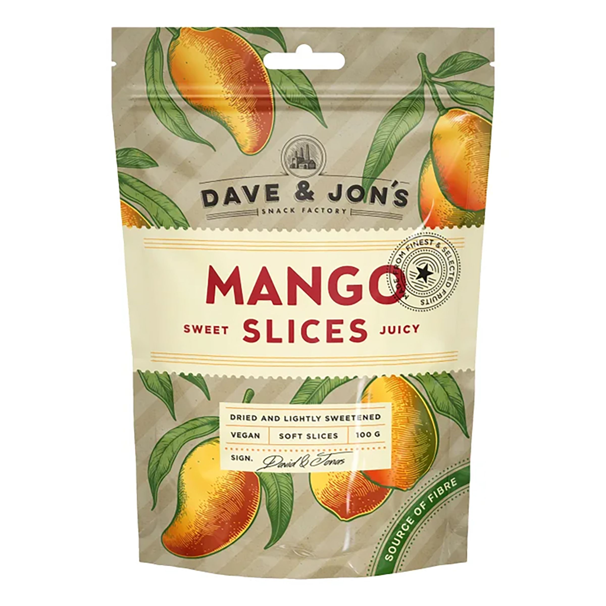Dave & Jon's Torkad Mango - 100 gram