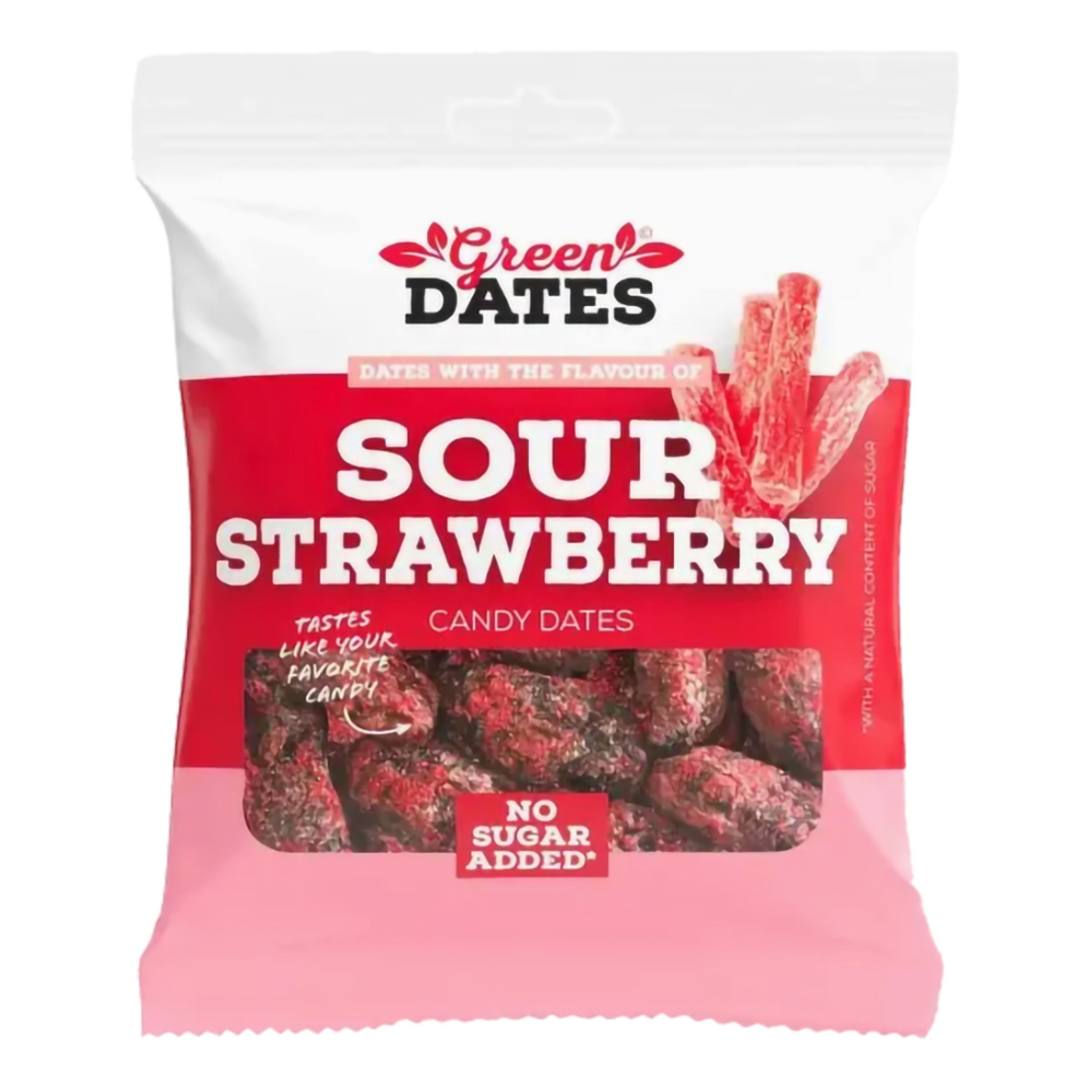 Green Dates Dadlar Sour Strawberry - 90 gram