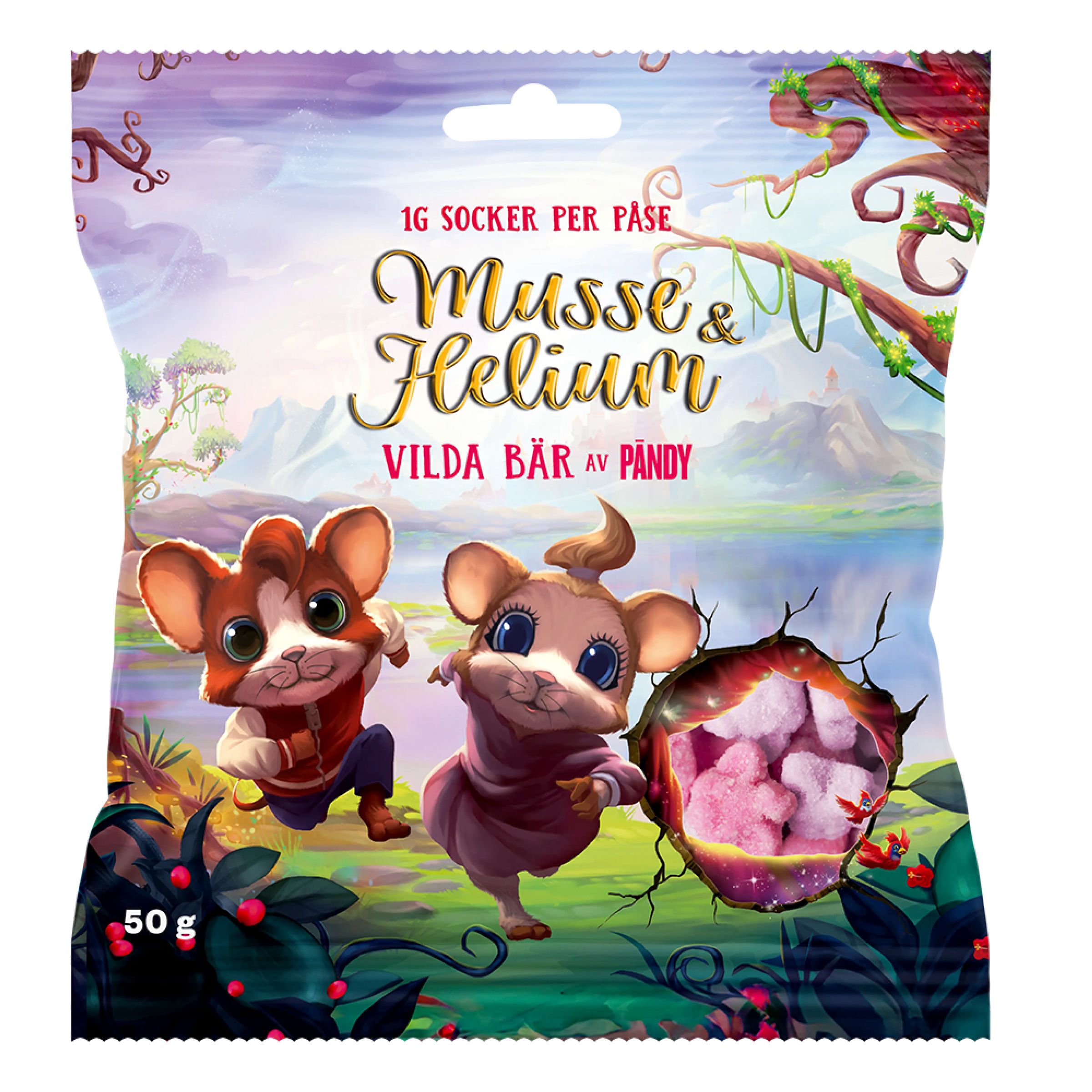 Pändy Musse & Helium Vilda Bär - 50 gram