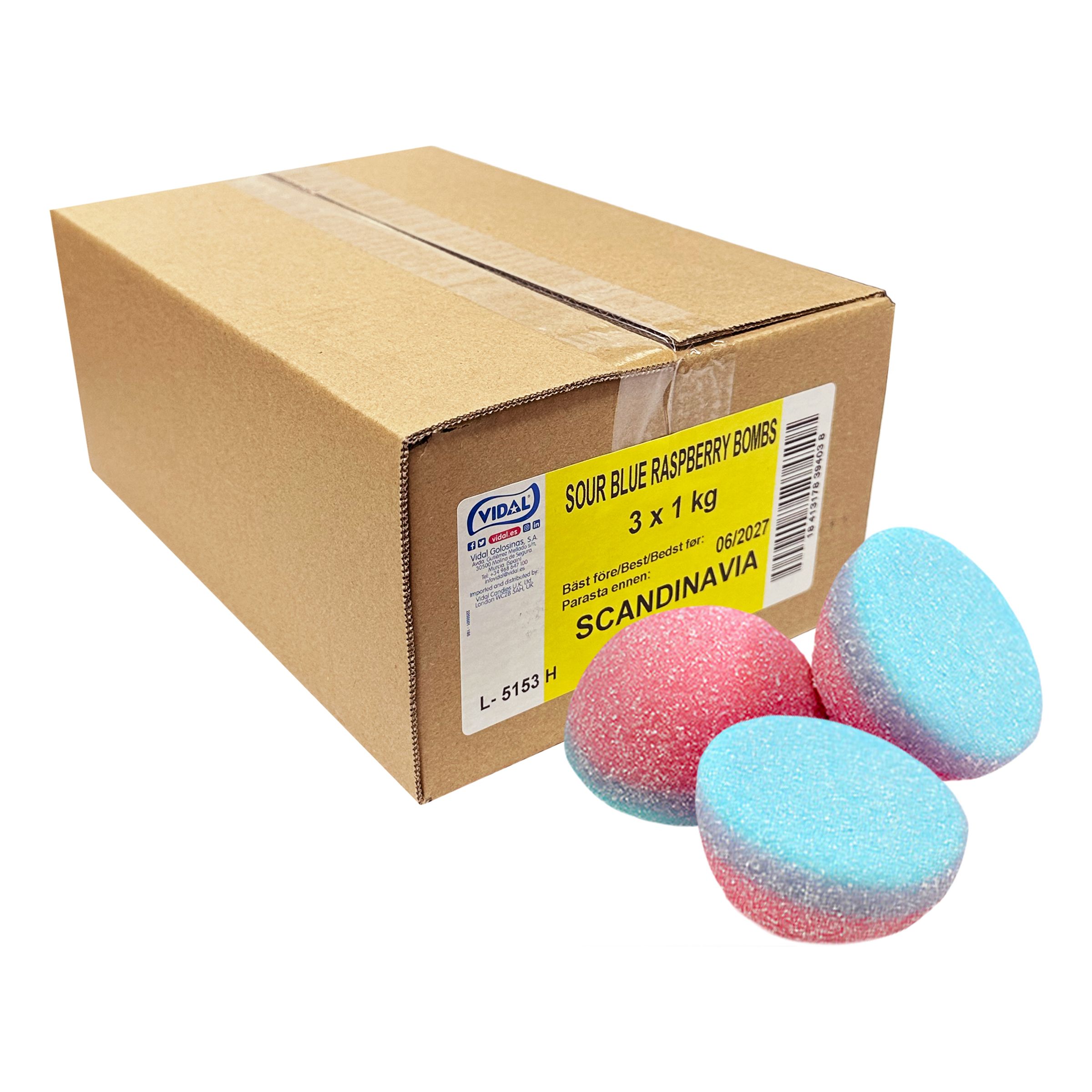 Blueberry Raspberry Bombs Storpack - 3 kg