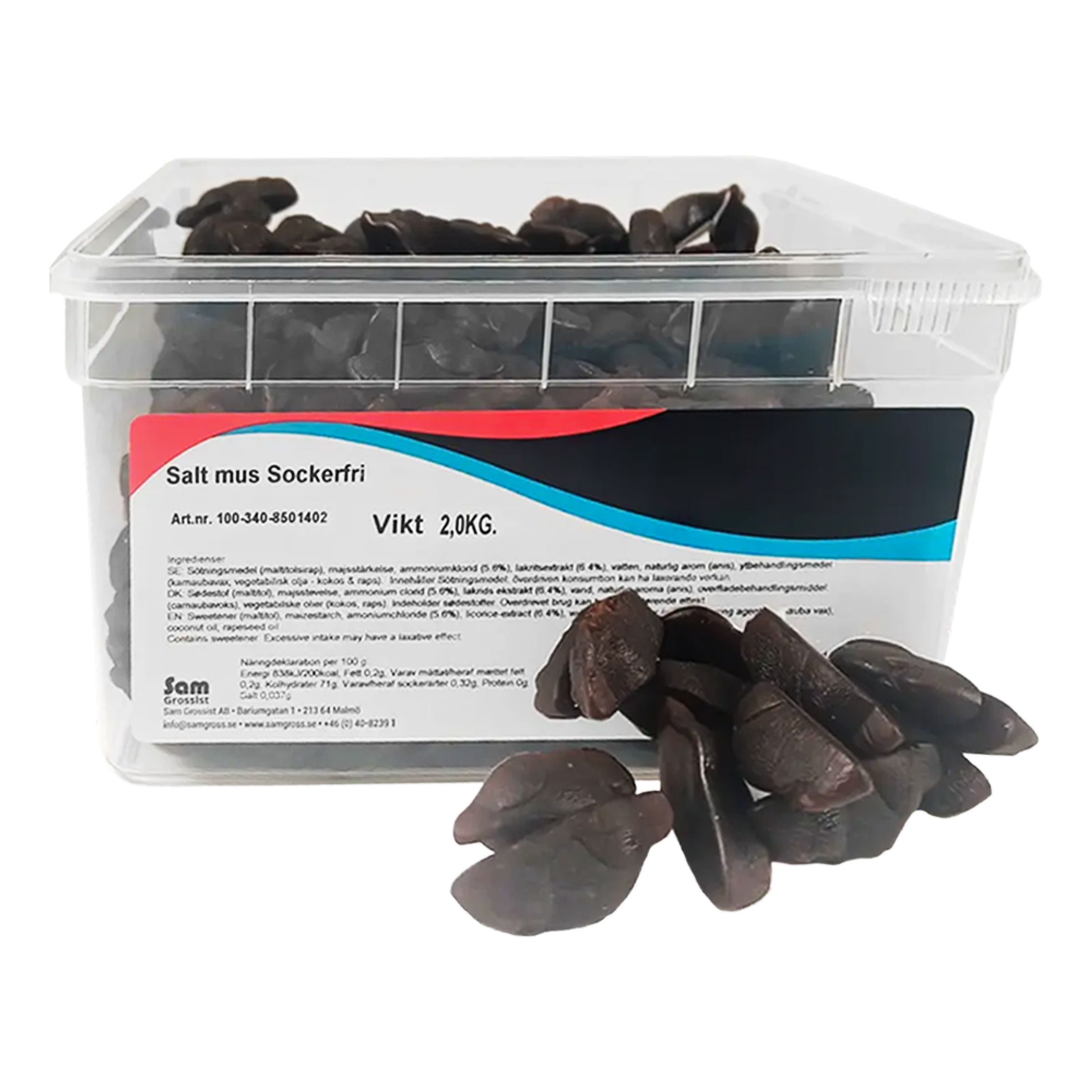 Salta Möss Sockerfri Storpack - 2 kg