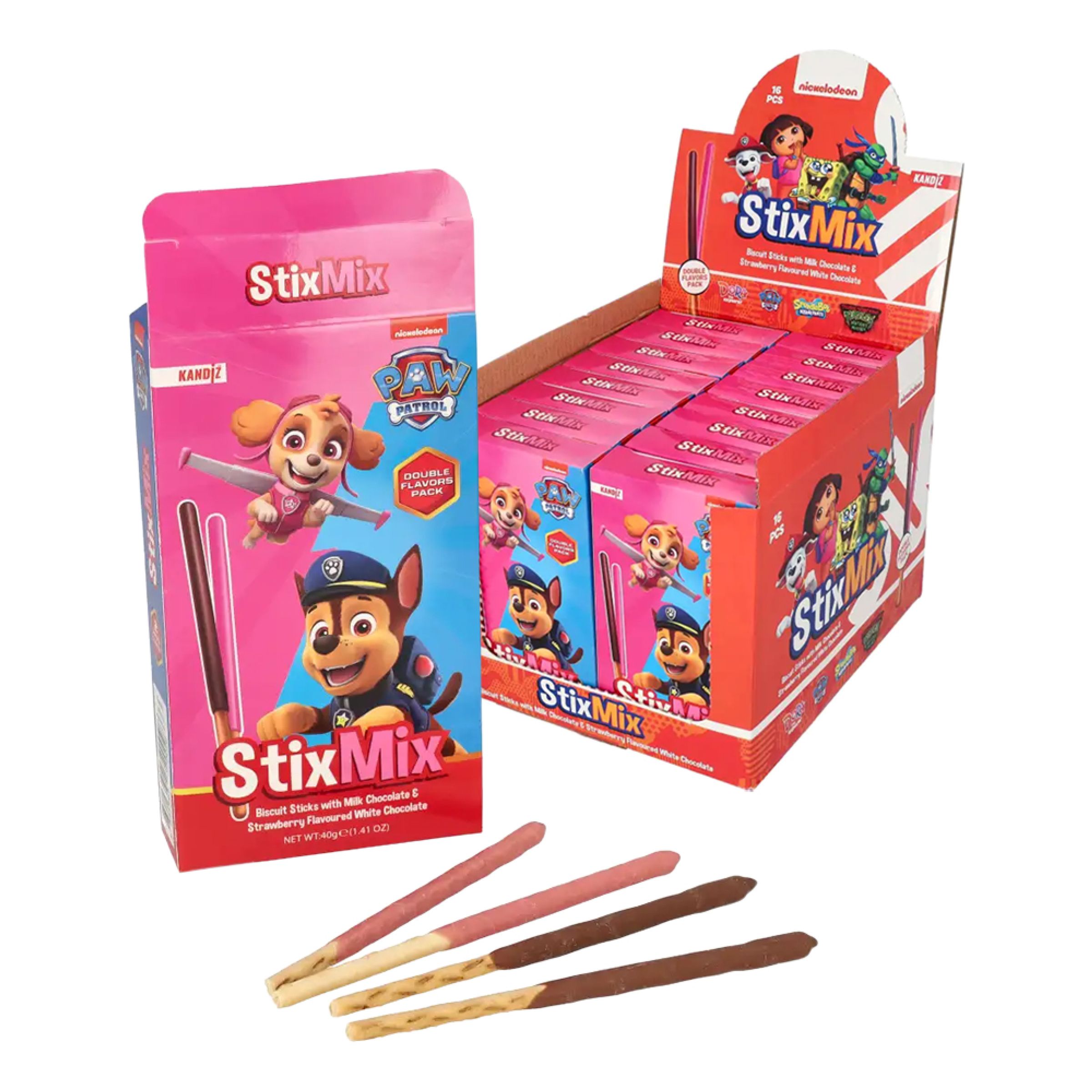 Paw Patrol Stix Mix Storpack - 16-pack