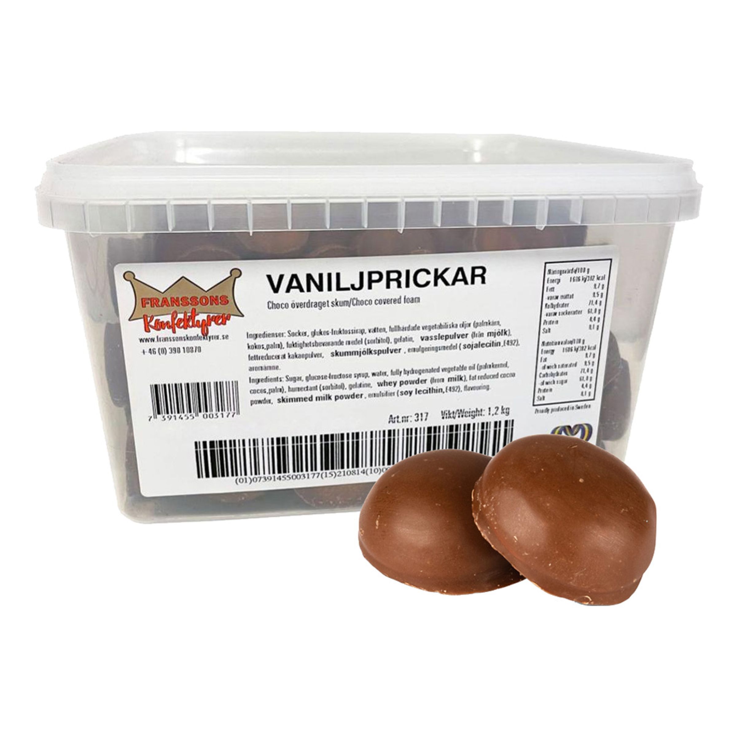 Vaniljprickar Storpack - 1,2 kg
