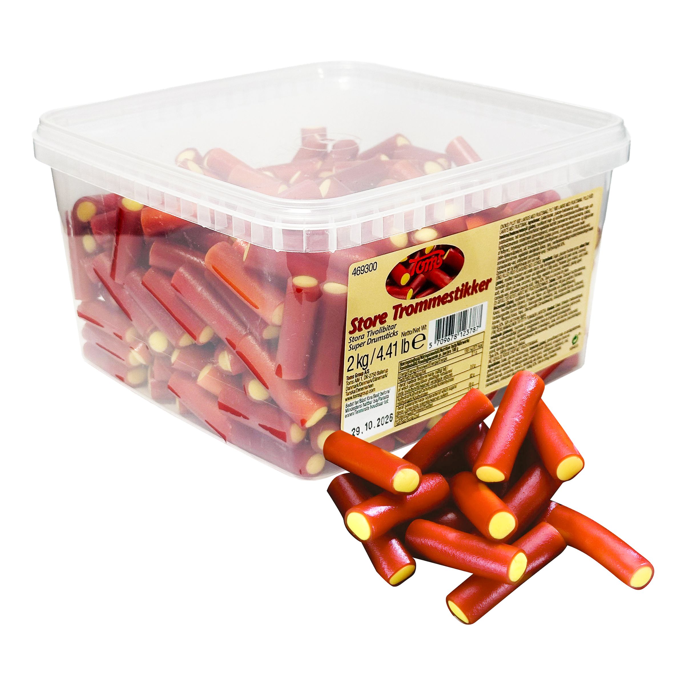 Toms Stora Rabarberbitar Storpack - 2 kg