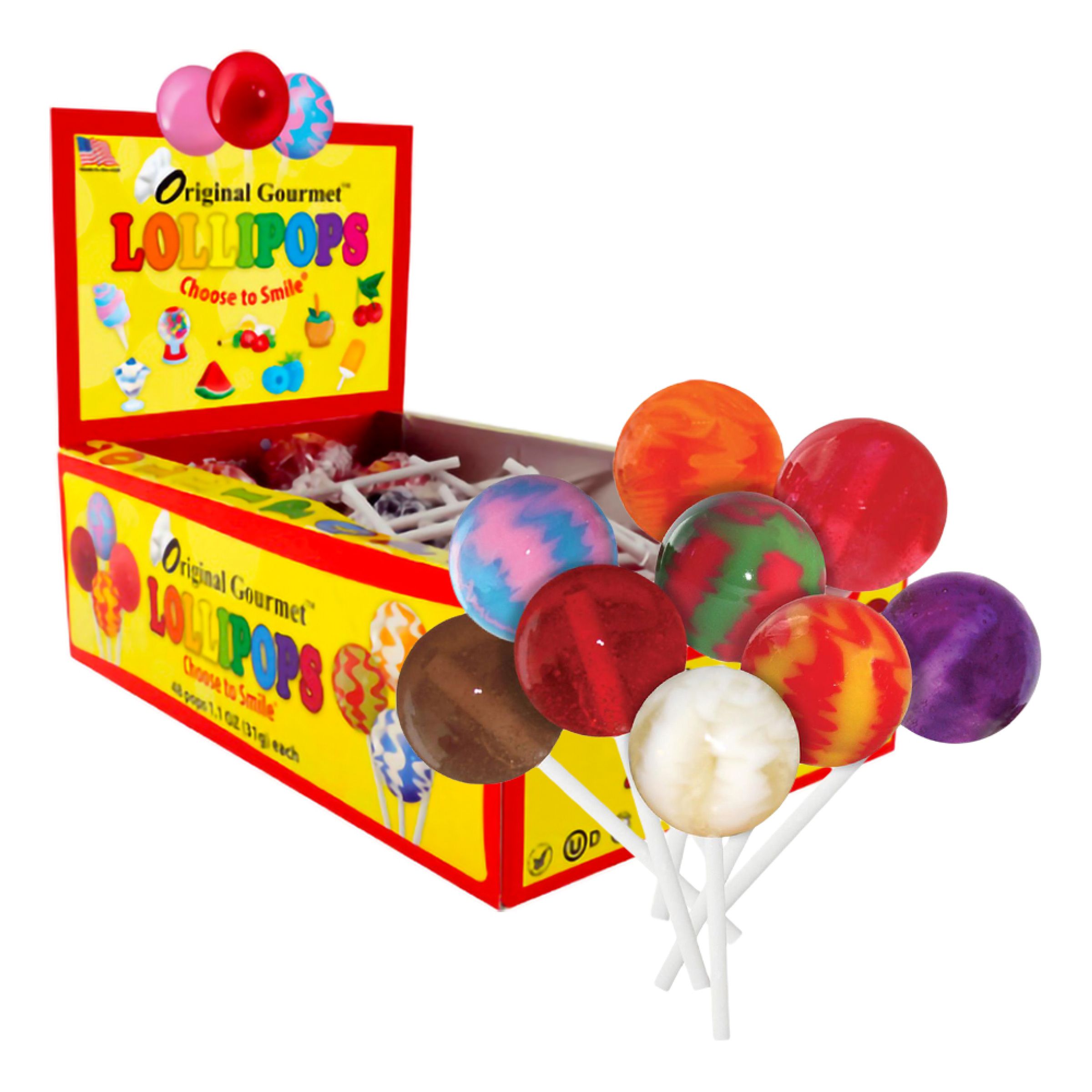 Orginal Gourmet Lollipop Storpack - 48-pack