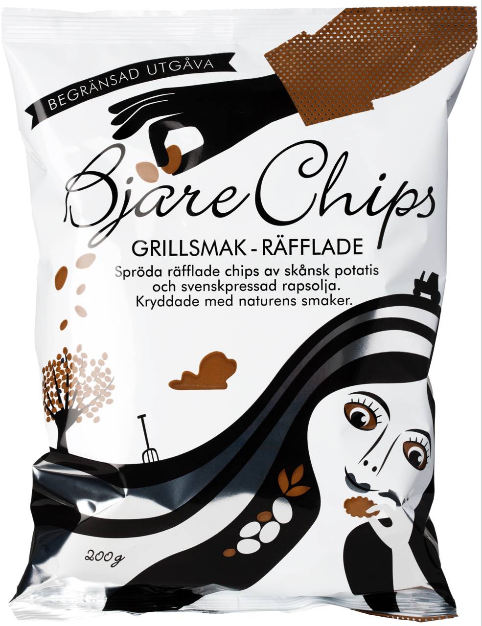 Bjäre Chips Grillsmak grillchips 200g