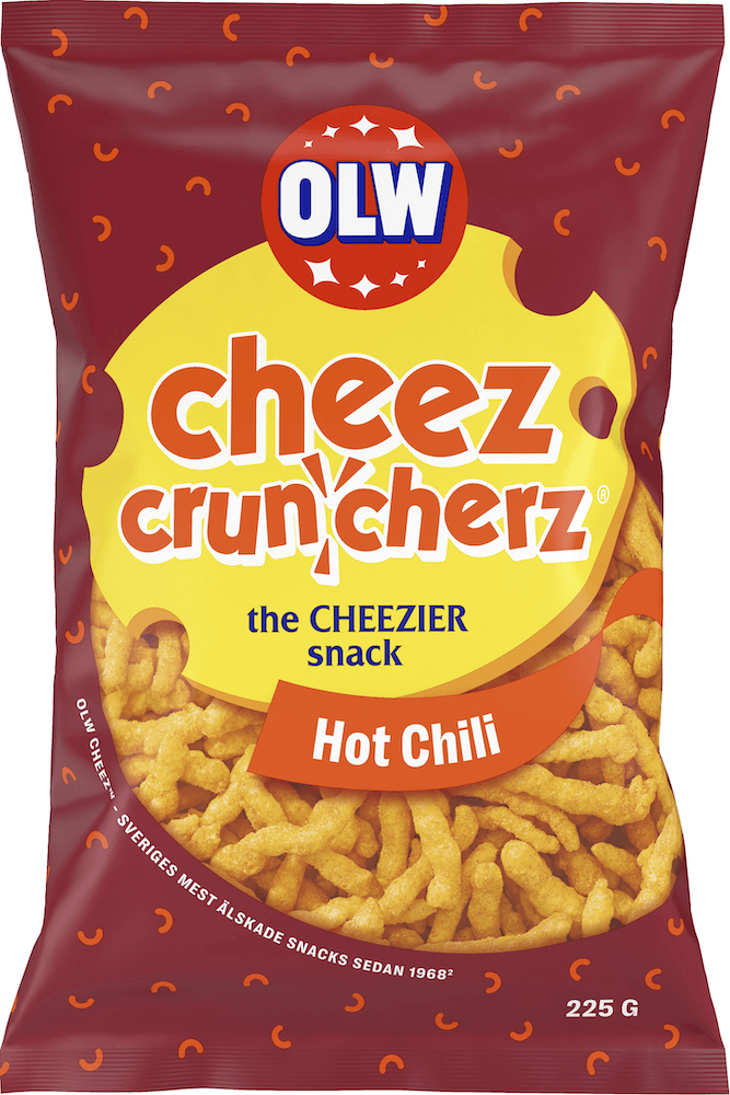 OLW Cheez Cruncherz Hot Chili 225g