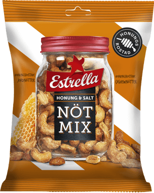 Estrella Nötmix Honung & Salt 175g