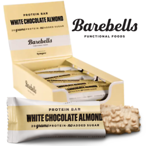 Barebells Protein Bar - White Chocolate Almond 55g x 12st (hel låda)