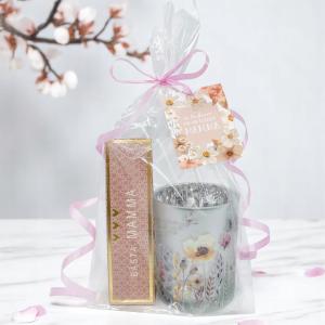 Presentset Cellofan - Mamma (lykta, chokladpraliner och kort)