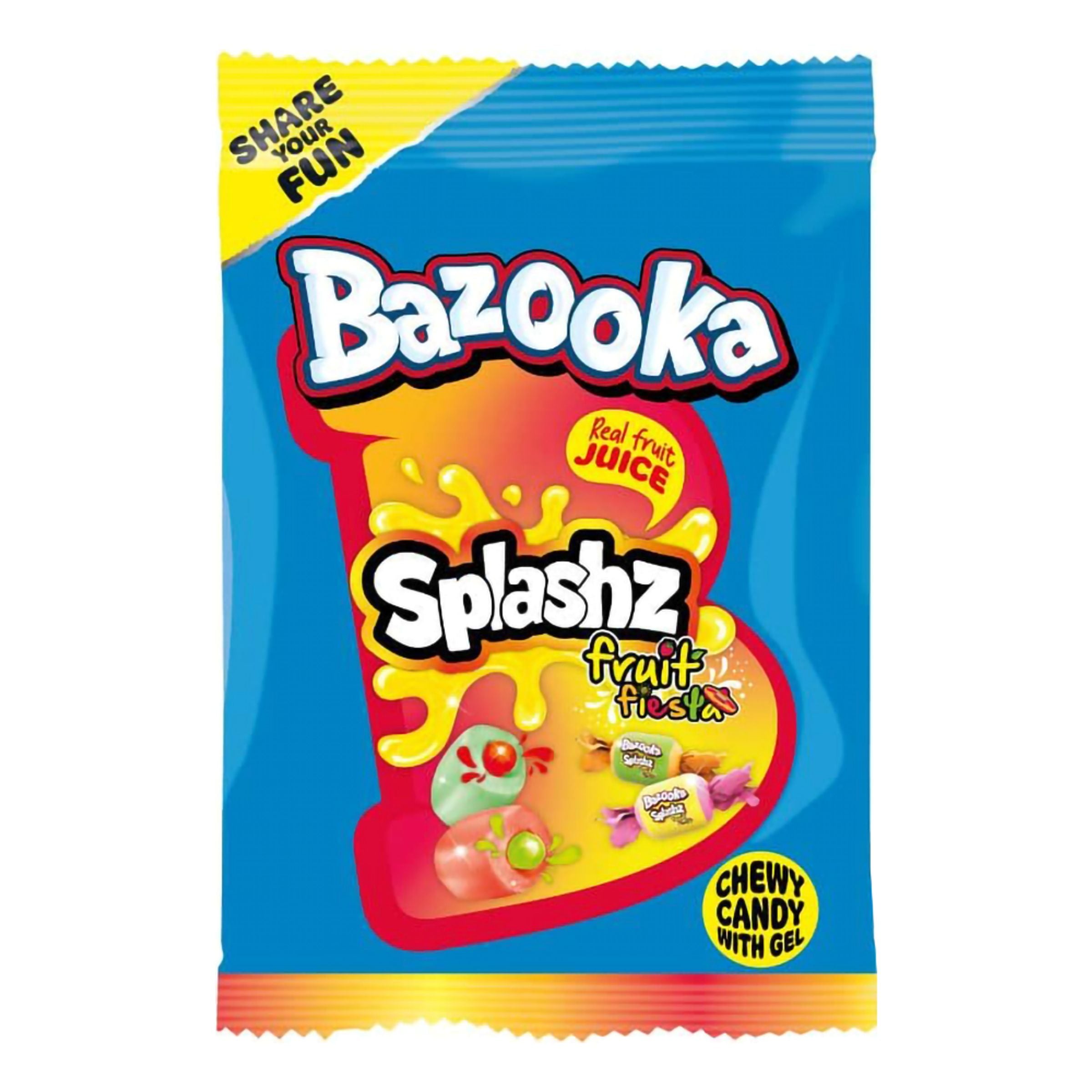 Bazooka Splashz Fruity - 120 g