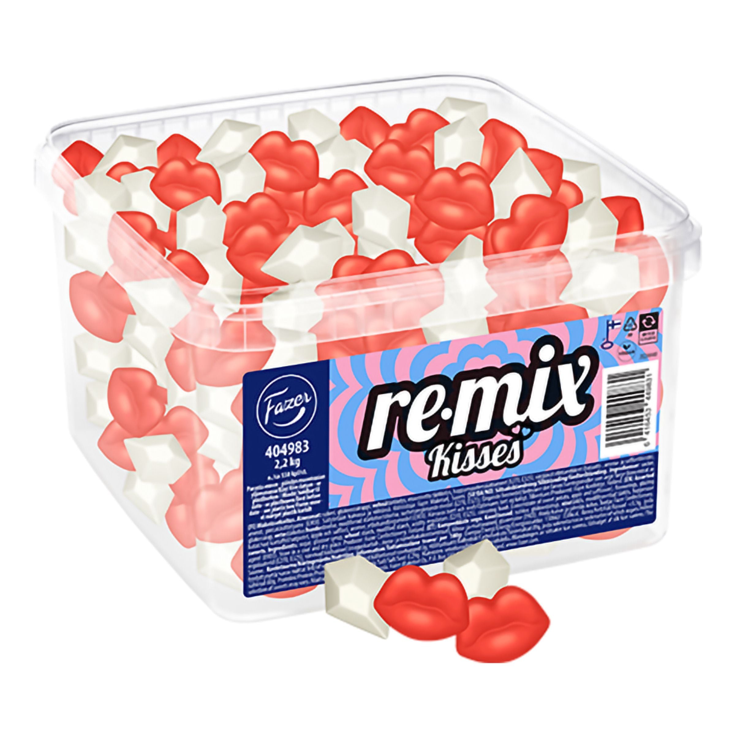 Fazer Remix Kisses Storpack - 2,2 kg