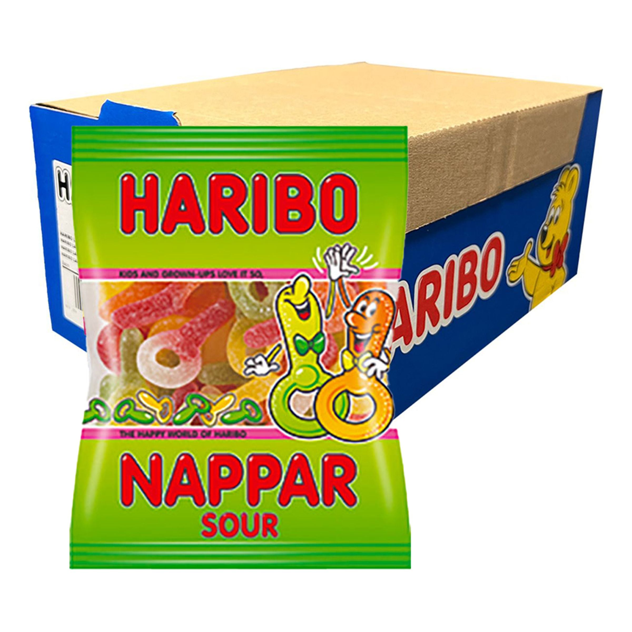 Haribo Sura Nappar Godispåsar Storpack - 22 x 80 g