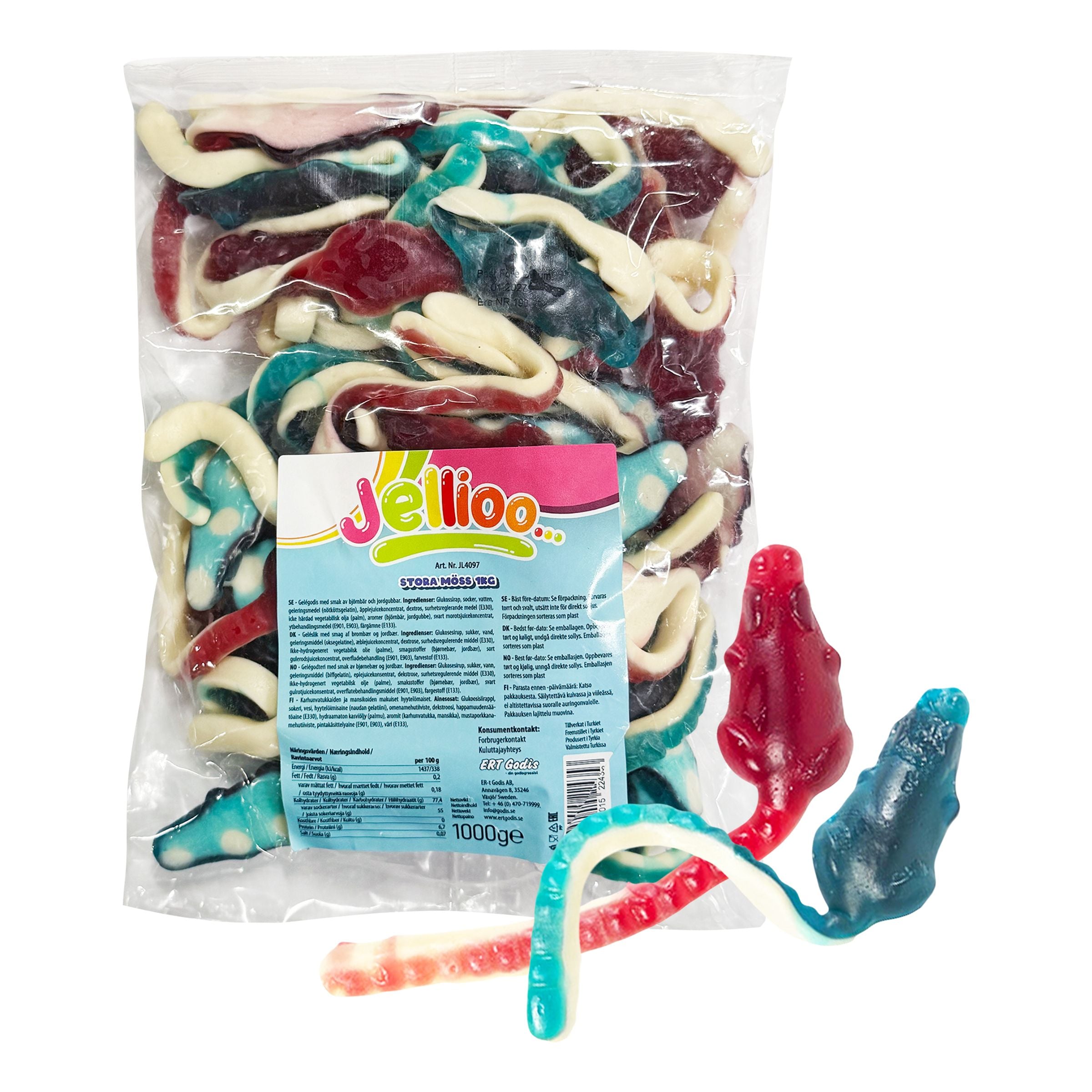 Jellioo Stora Möss Storpack - 1 kg