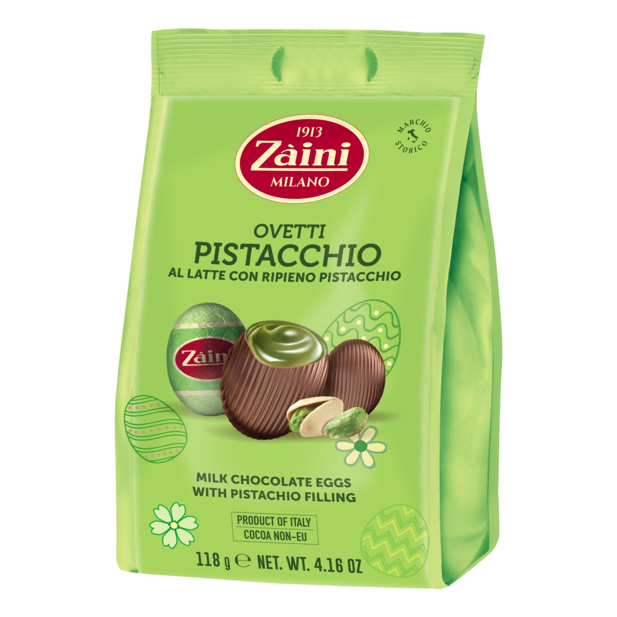 Mjölkchokladägg med Pistagefyllning - 118 g