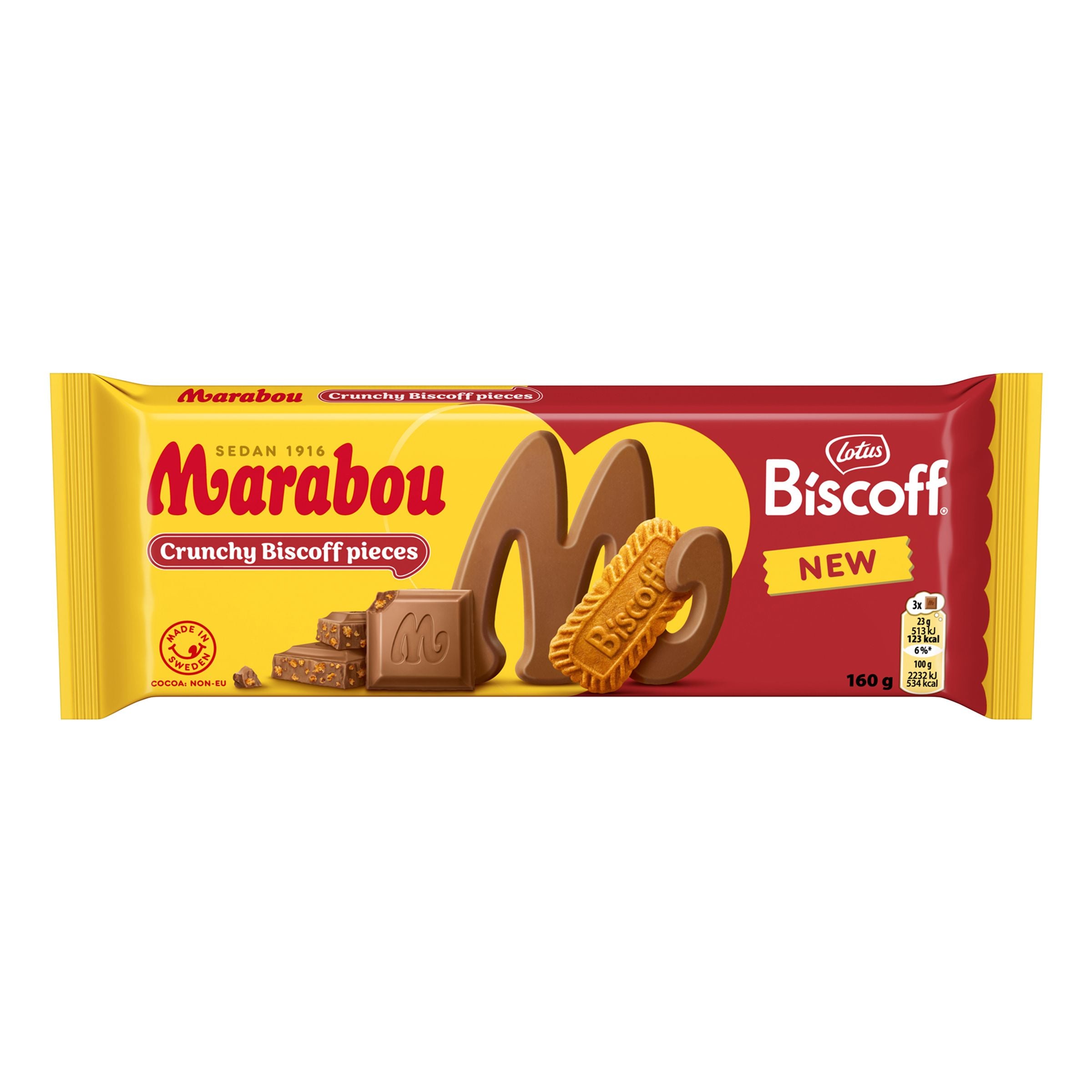Marabou Lotus Biscoff Chokladkaka - 160 g