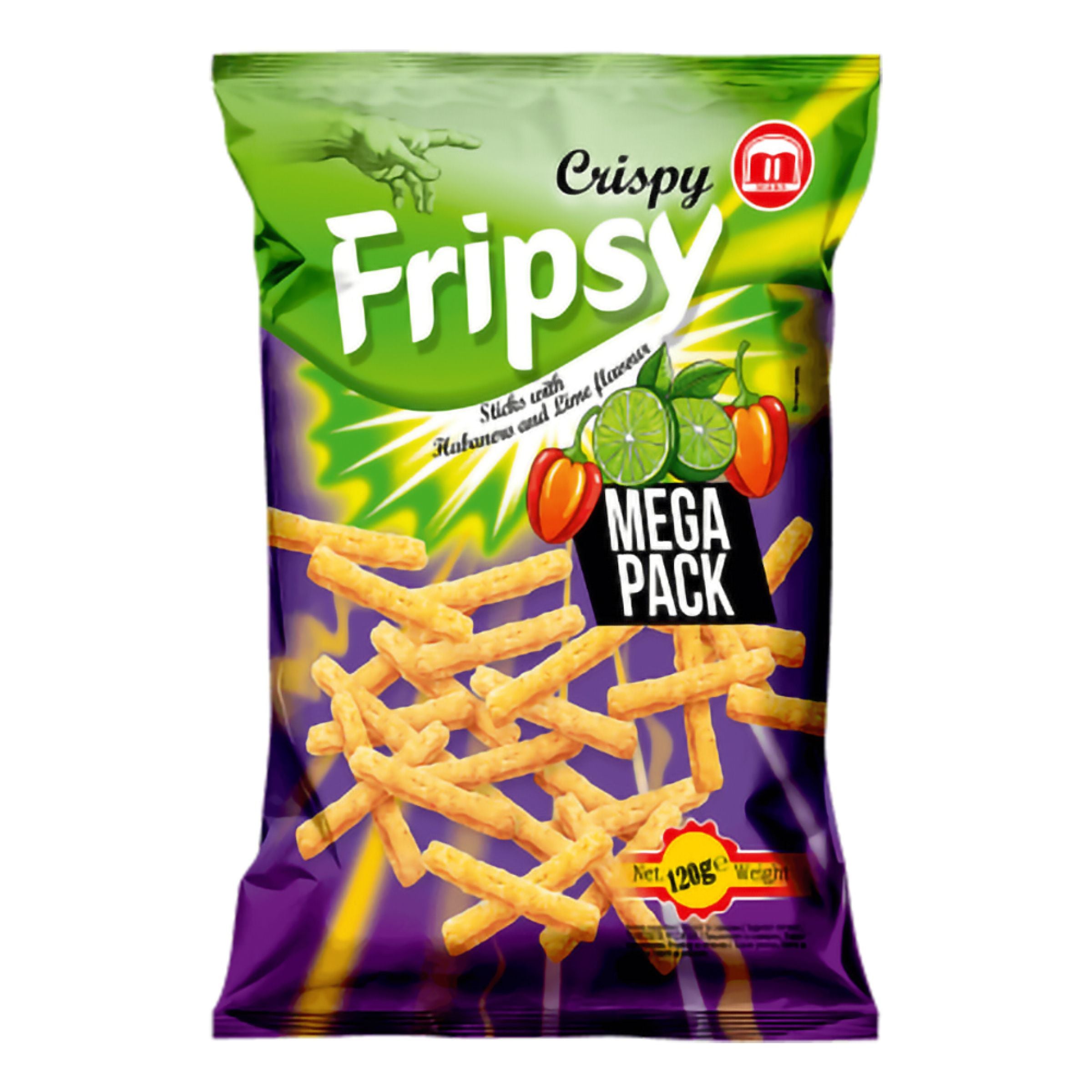 Fripsy Crispy Sticks Habanero & Lime - 120 g