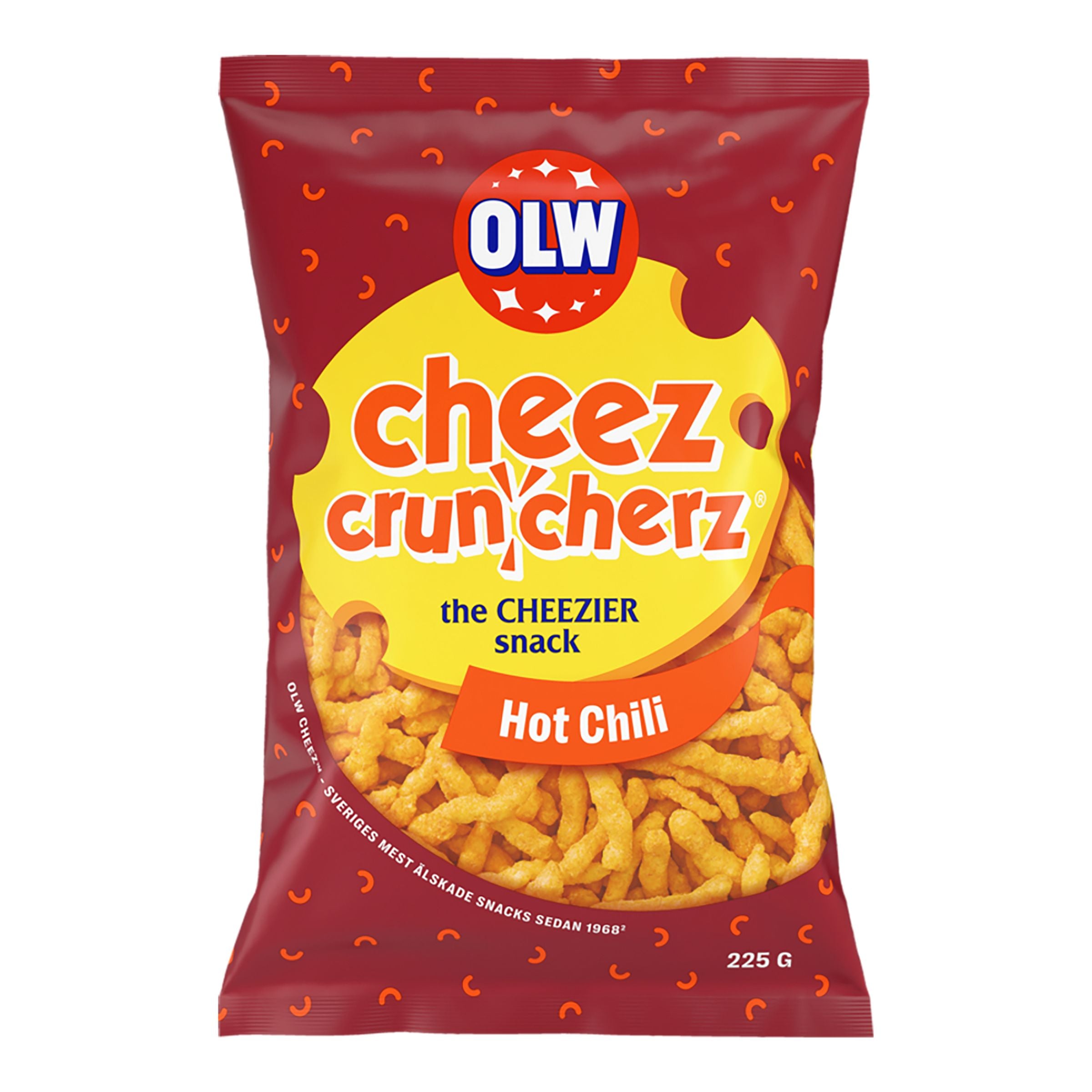 OLW Cheez Cruncherz Hot Chili - 225 g